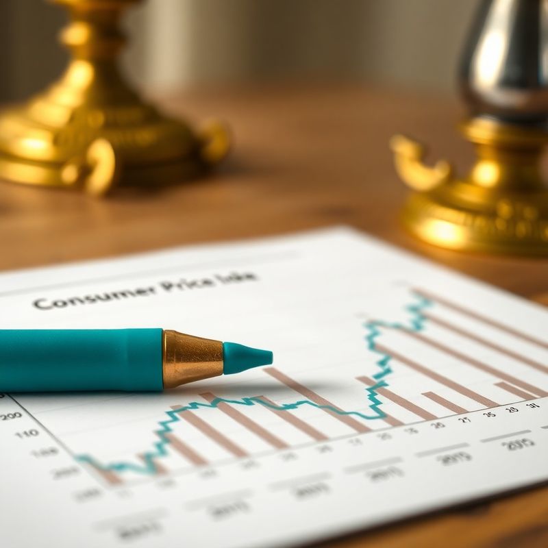Detail grafu indexu spotřebitelských cen s barevným zvýrazněním